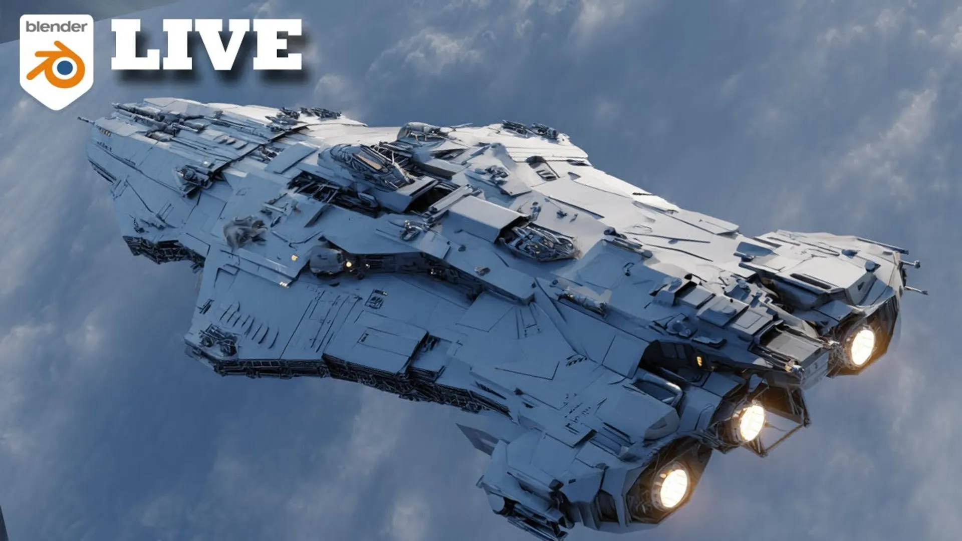 Como Criar uma Nave de Batalha Sci-Fi em Escala Monumental no Blender