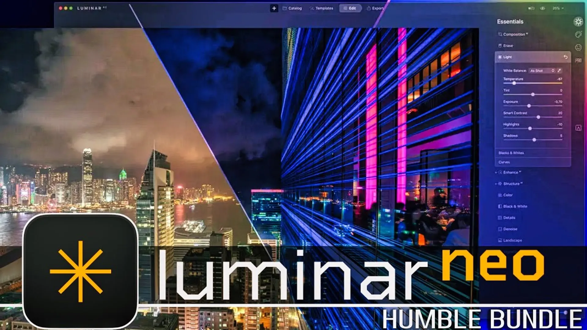 Luminar Neo no Humble Bundle: A Alternativa Premium ao Adobe com Desconto Histórico