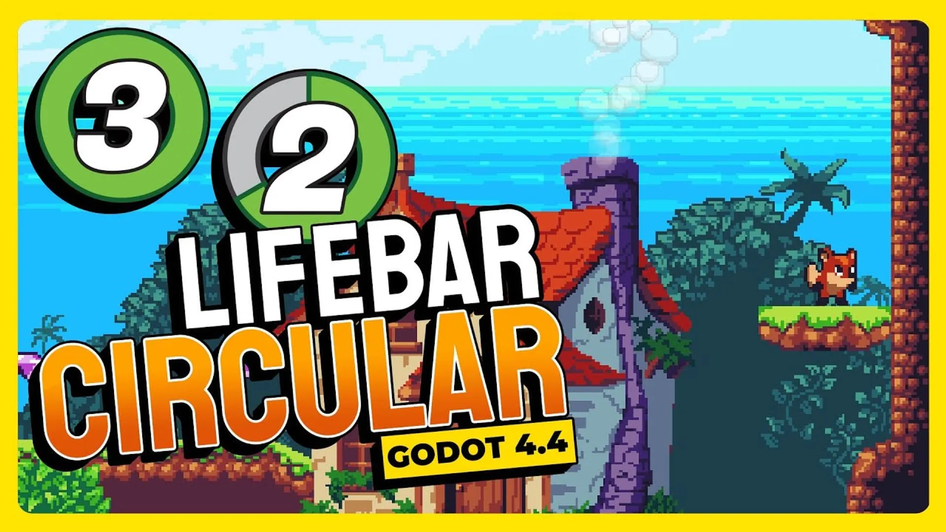 Como Criar uma Barra de Vida Estilizada no Godot (Inspirada no Mario Odyssey)