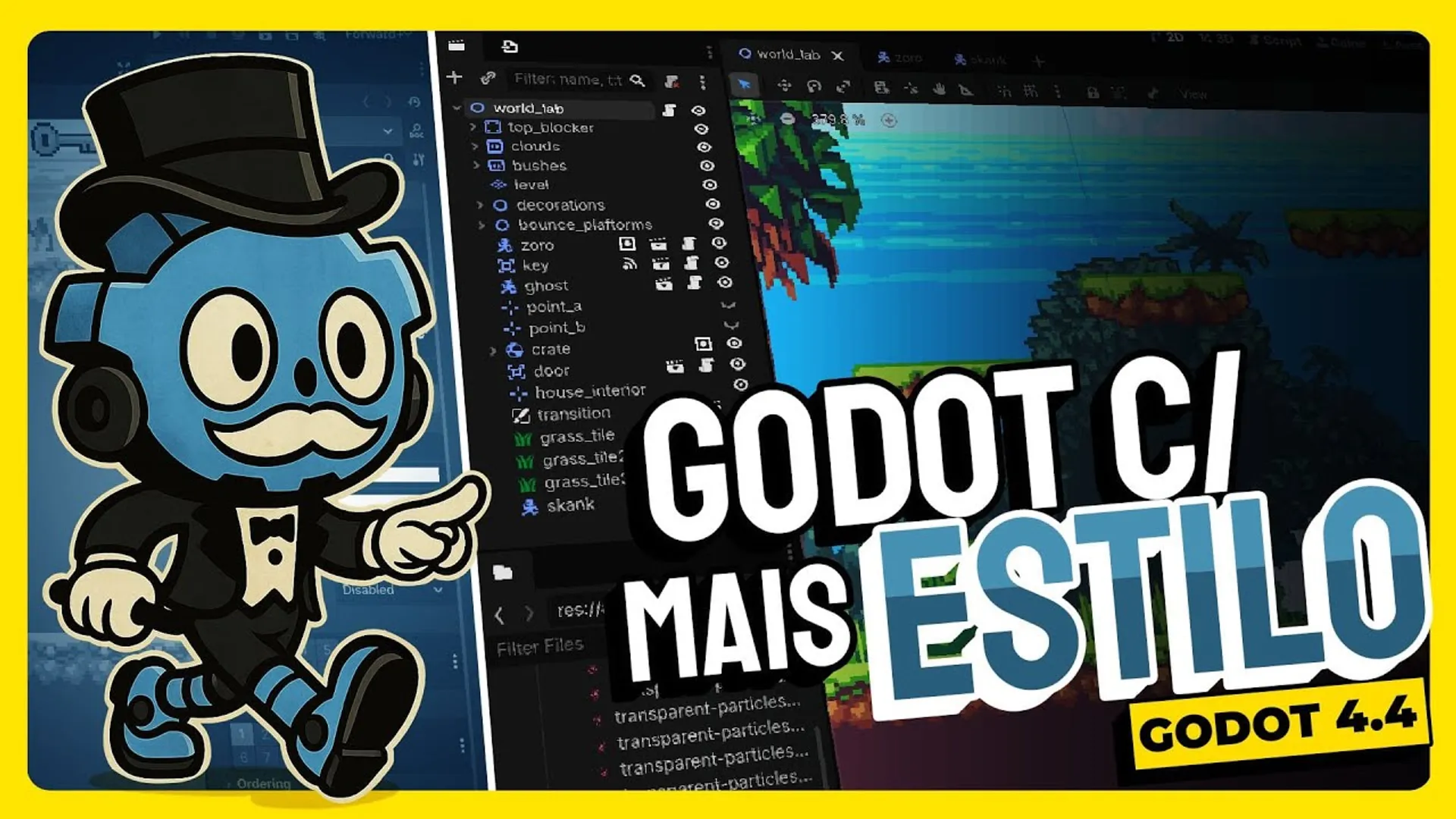 Como Personalizar a Interface do Godot com um Tema Minimalista