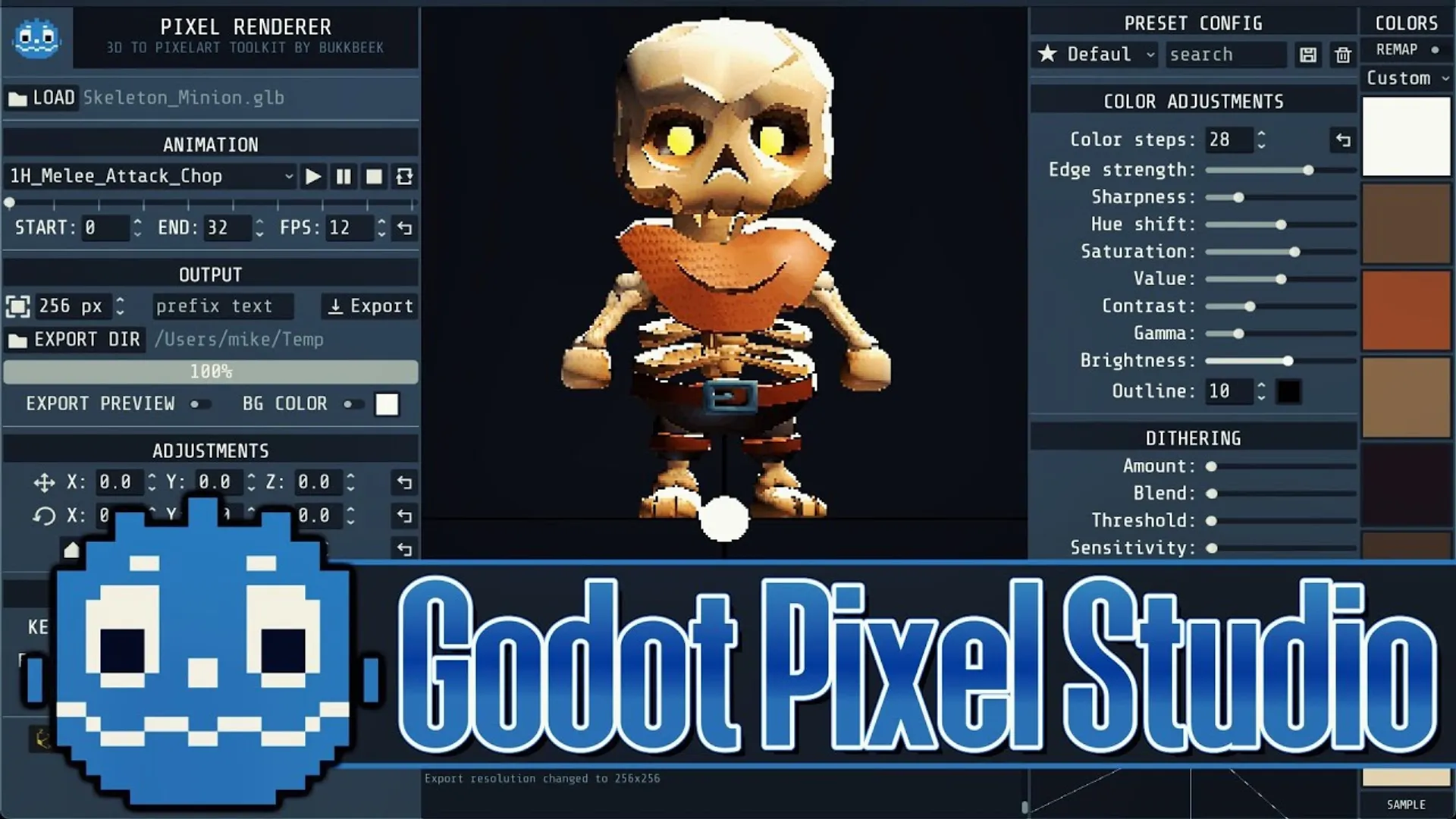 Como Transformar Modelos 3D em Pixel Art com Godot Pixel Studio