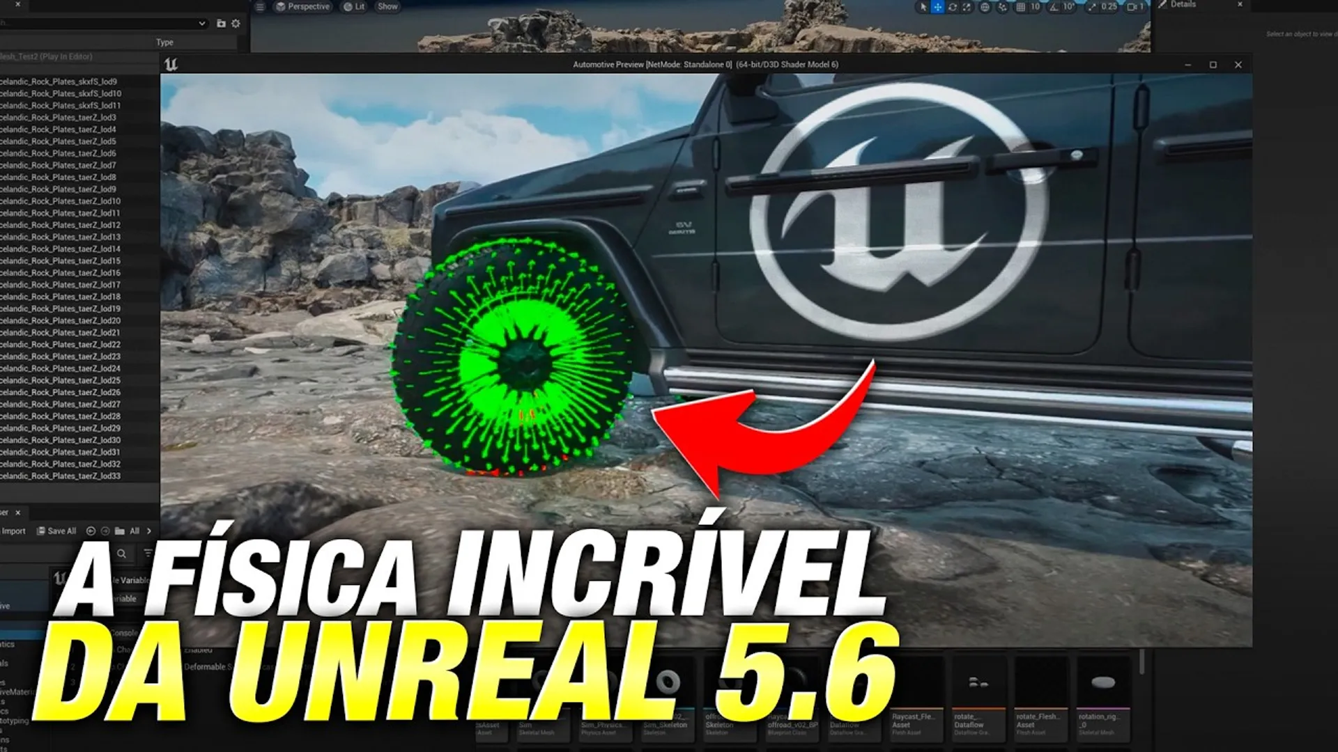 Como a Unreal Engine 5.6 está revolucionando a simulação de carnes e músculos em jogos