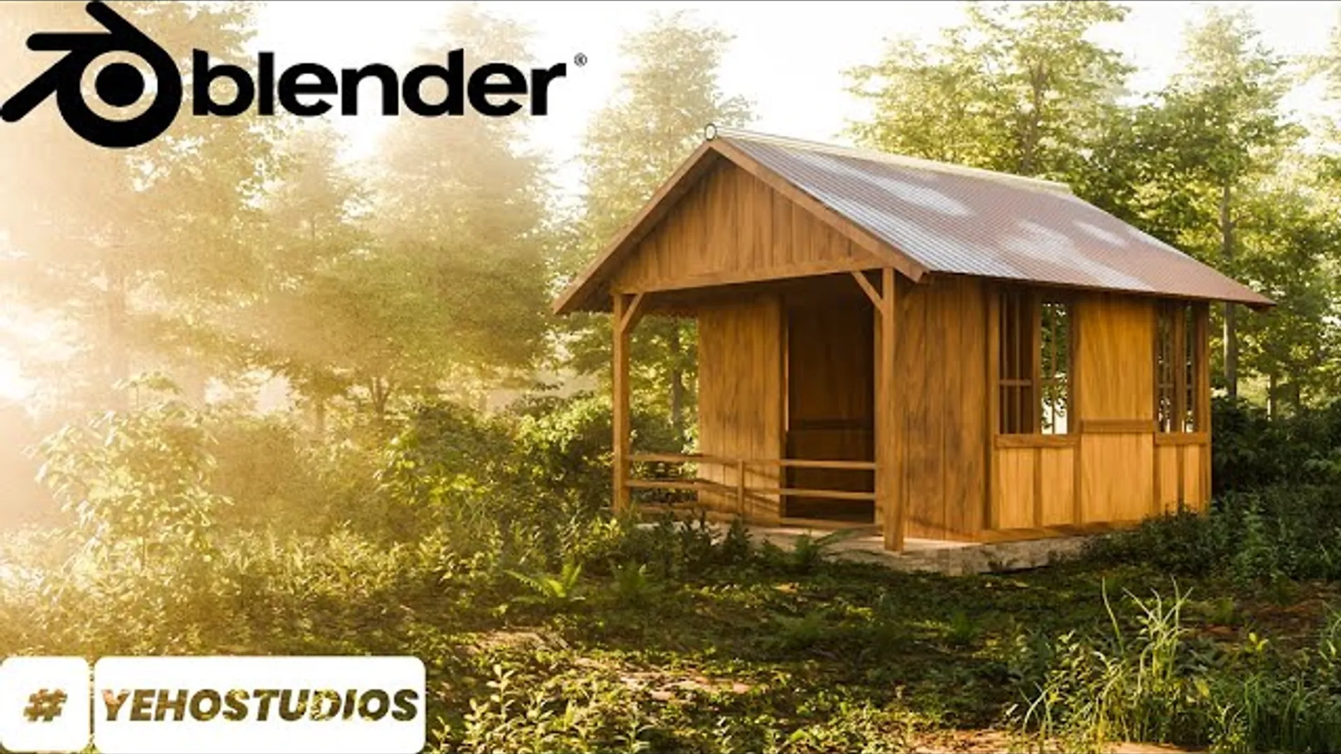 Como Criar uma Cabana Realista na Floresta no Blender